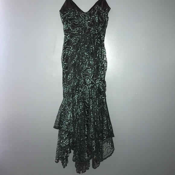 Vintage Lace green dress - Picture 3 of 3
